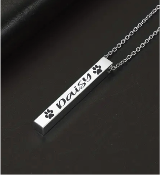 Memorial Paw Print Necklace