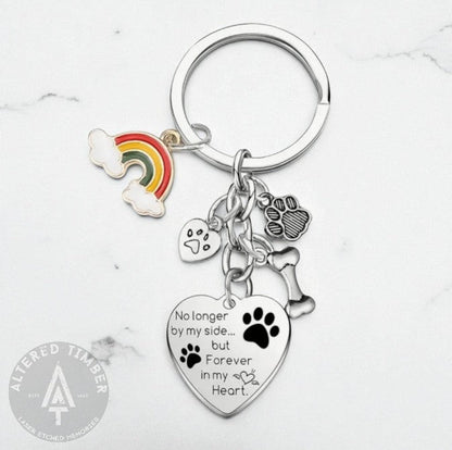 Personalized Heart Memorial Keychain - Altered Timber