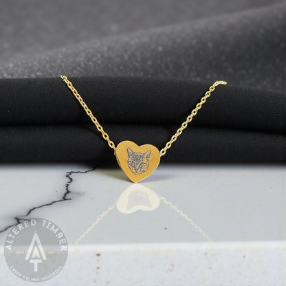 Personalized "Heart Pendant" Necklace - Altered Timber