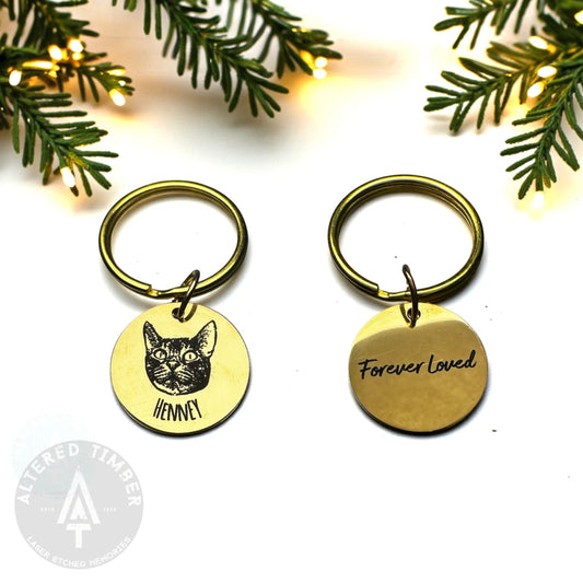 Personalized "Pet Face" Keychain - Altered Timber