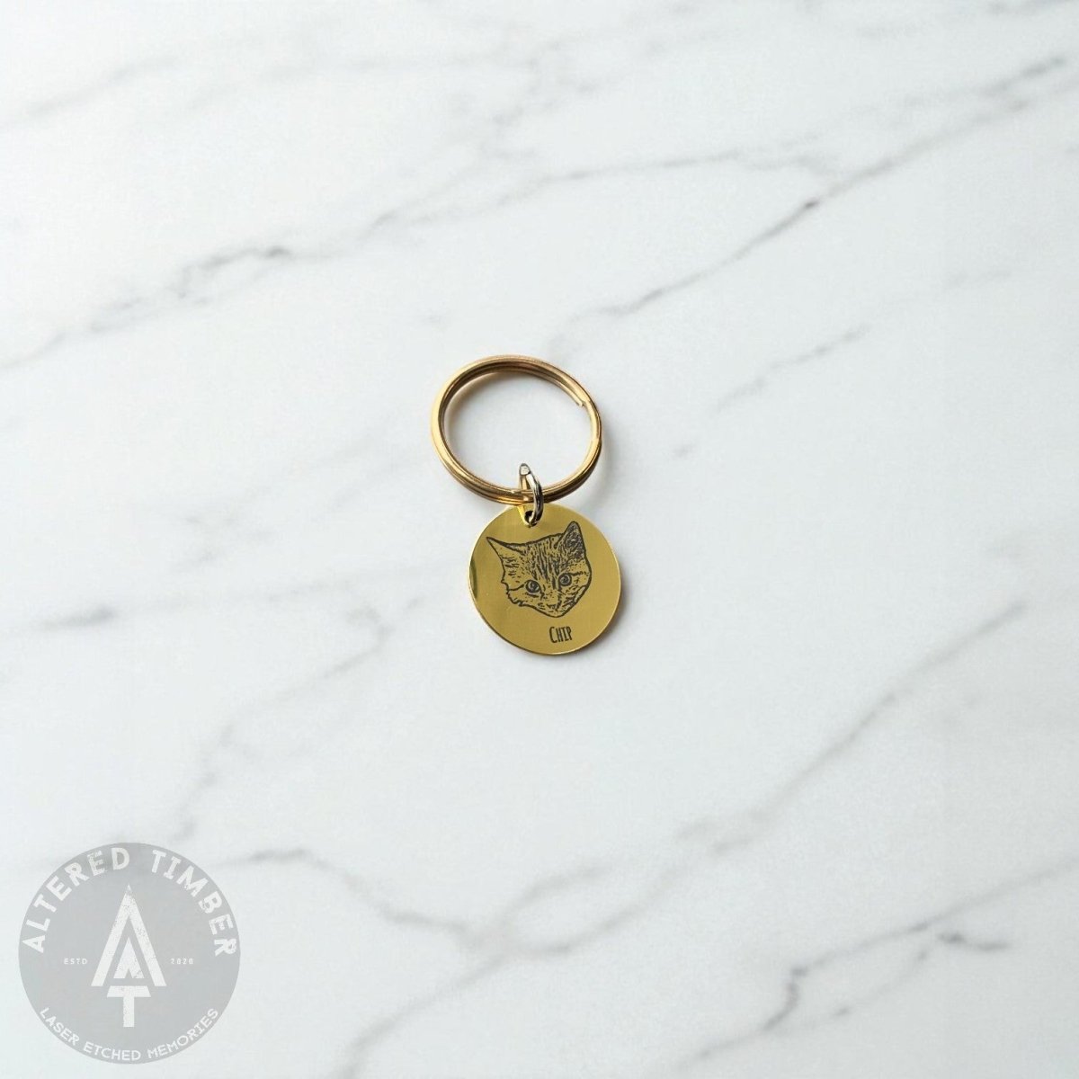 Personalized Pet Face Keychain - Altered Timber