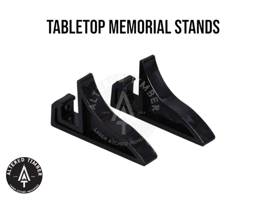 Tabletop Memorial Stands - Altered Timber